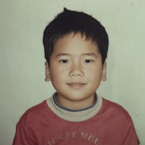 新郎小时候